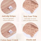 Seamless Lace Tummy Control Shapewear Panties High Waist Compression Thong Underwear