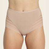 Lace Stripe Undetectable High Waist Briefs Underpants