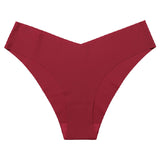 Sexy Ice Silk Low-Rise Panties Seamless Multicolor Briefs Lingerie