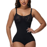 Sorelyne® Sexy Seamless Jacquard Bodysuit Tummy Control Spaghetti Strap Shapewear