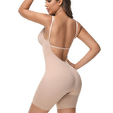 Sorelyne® Women's U Plunge Strapless Tummy Control Bodysuit Low Back Built In Bra Shapewear