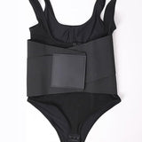 Women Low Back Tummy Control Thong Bodysuit Shapewear with Reinforced belt