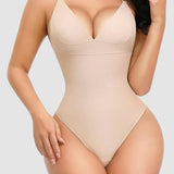 Seamless Tummy Control Bodysuit Butt Lifter Thong Backless Body Shaper