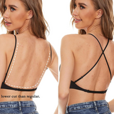 Women's Backless Bra Wire-Free U-Shaped Low Back