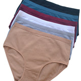 High Waist Pure Cotton Panties Tummy Control Breathable Underwear