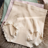 Women's High Waisted Antibacterial Crotch Briefs Stretch Full Coverage Panties