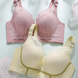Women‘s Sexy Push Up Soft Wire Bra Breathable Thin Anti-Sagging Lace Bralette