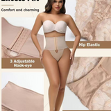 Sorelyne® Front-opening Shapewear with Lace Trimmed Tummy Control Panty