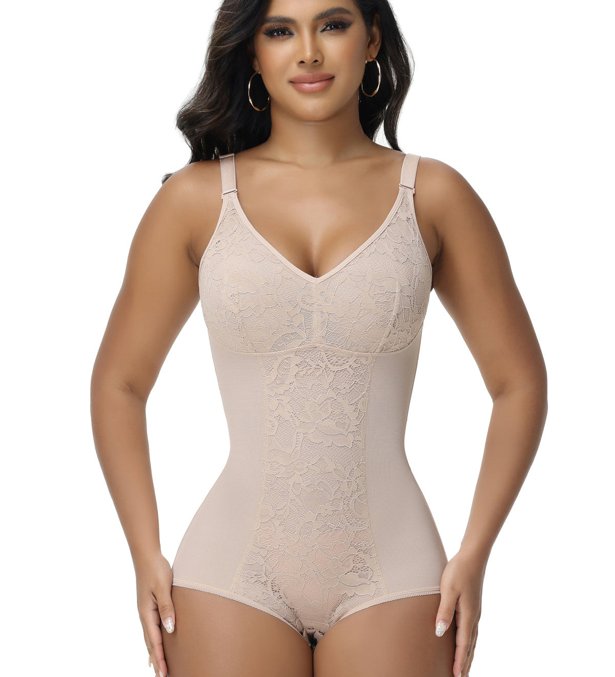Sorelyne® Sexy V Neck Lace Briefs Shapewear Bodysuit (Pre-Sale)