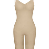 Seamless Backless Mid Length Tummy Control Shapewear Bodysuit