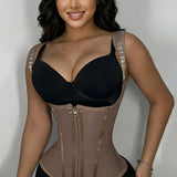 Sorelyne® Hourglass Corset Zipper Hook and Eye Double Compression Tummy Control Waist Trainer