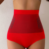 Women's Magnetic Therapy Warm Uterus Panties Seamless High Waist Abdomen Control Briefs