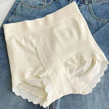 High Waist Tummy Tuck Cotton Antibacterial Bottom Seamless Underwear