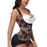 Sorelyne® Leopard High Compression Open Bust Tummy Control Body Shaper