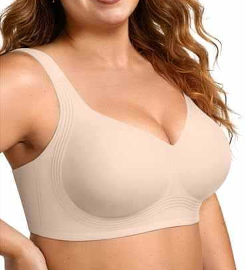 Seamless Wire-Free Full Coverage Push-Up Bra