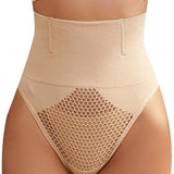 Hollow Thin High Waist Shapewear Tummy Shaping Thong