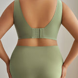 Women's Wirefree Underwear Set Seamless Ultra Comfort Daily Bras With High Waist Panties