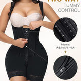 Sorelyne® High compression Front Zipper Mid Thigh Shapewear