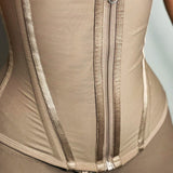 Sorelyne® Hourglass Corset Zipper Hook and Eye Double Compression Tummy Control Waist Trainer