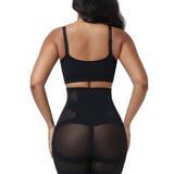 High Waist Seamless Mesh Tummy Control Butt Lifting Shaping Shorts