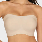 Strapless Non-slip Wireless Bra Padded Push Up Bra