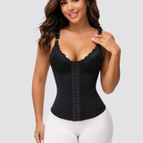 Sorelyne® Seamless Satin 18 Steel Bone Corset Vest Lace Cups Bustier Top