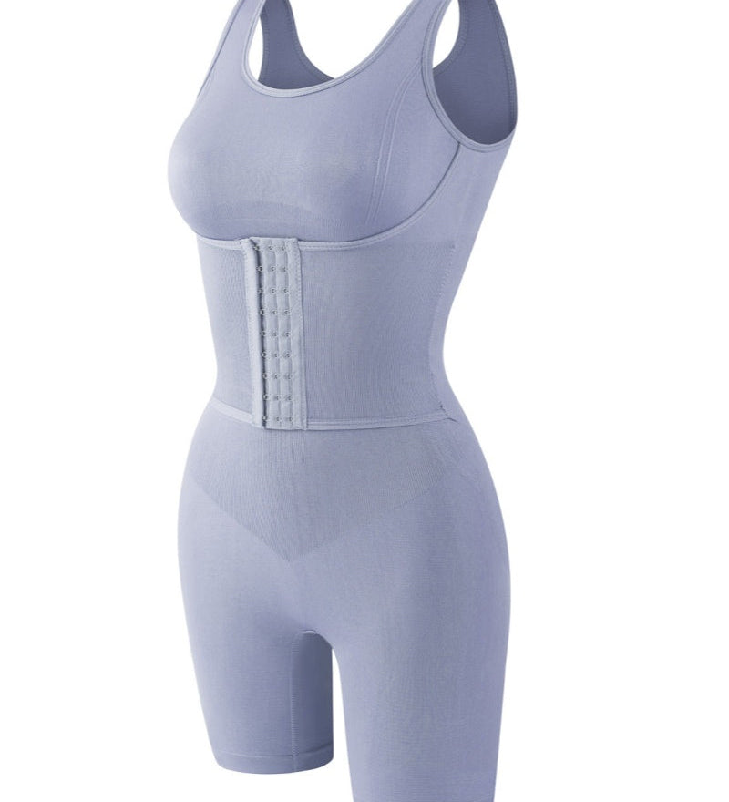 2 in 1 Seamless Double Tummy Control Mid Length Bodysuit