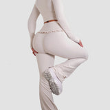 Ballet Ruffle Sports Tight-Fitting Height Elasticity Fitness Yoga Set