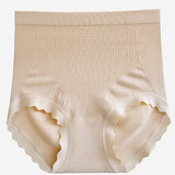 Women's High Waisted Antibacterial Crotch Briefs Stretch Full Coverage Panties