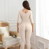 Sorelyne® Beige Long Sleeves Full Bust Slimming Firm Full Body Shaper Shapewear