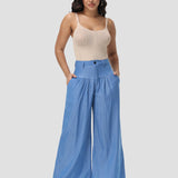 Trendy Casual High Waisted Wide Leg Jeans for Women