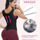 Waist Trainer for Women Body Shaper Corset Vest Tank Top with Steel Bones