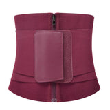 Double Compression Zipper Waist Trainer Corset Girdle