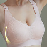Front Buttoned Push up Wireless Bra Maternity Nursing Bra