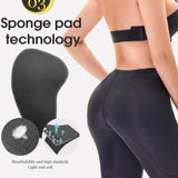 Mesh High Waisted Hip Lifting Shaping Shorts With Sponge Pad
