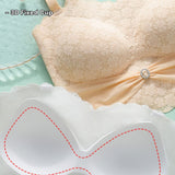 Sexy Push up Non Slip Wire Free Bra with Removable Shoulder Strap