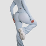 Ballet Ruffle Sports Tight-Fitting Height Elasticity Fitness Yoga Set