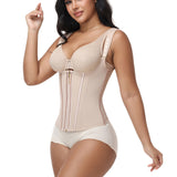 Adjustable Strap Double Compression Hourglass Zipper Waist Trainer Vest