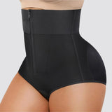 High Waist Zipper Tummy Control Butt Lifting Shaper Shorts