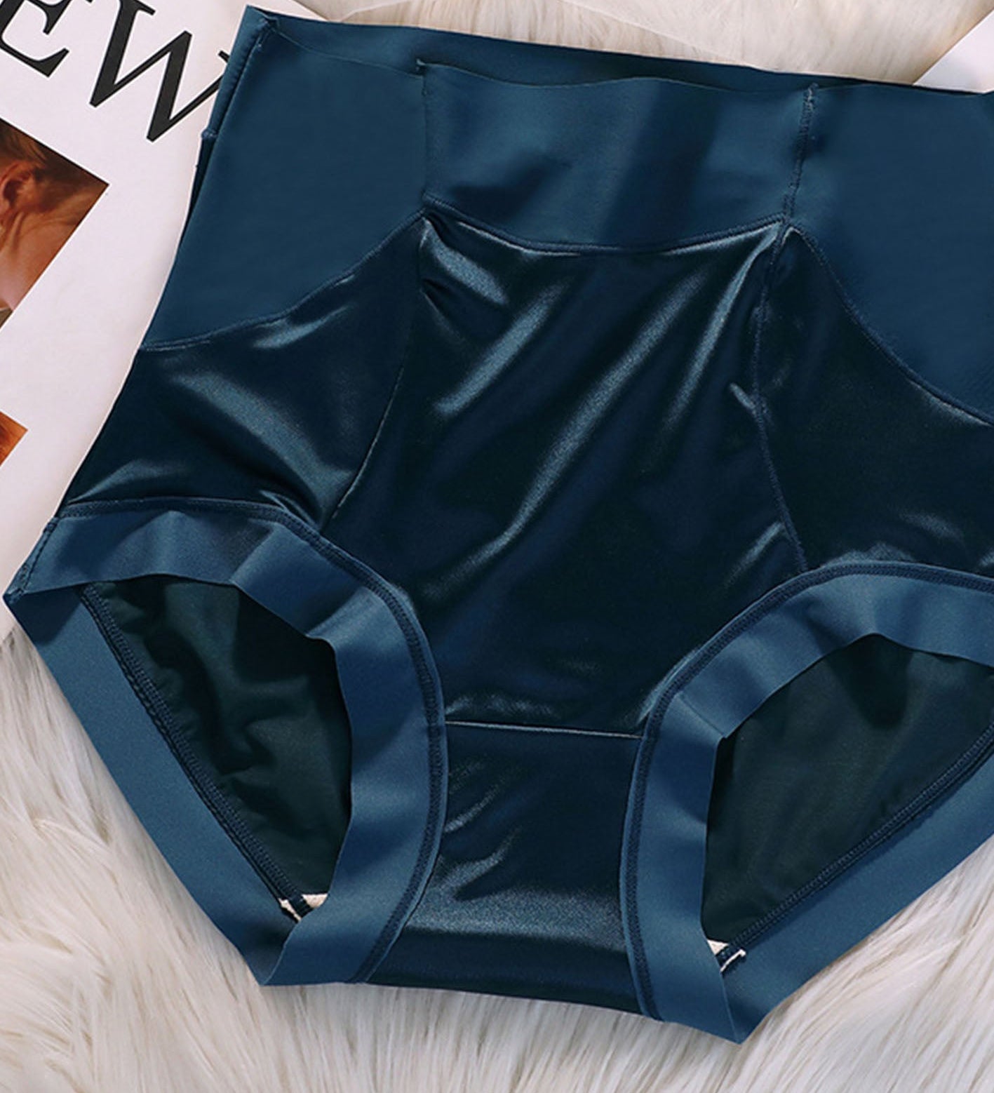 High Waisted Satin Seamless Bare Underwear