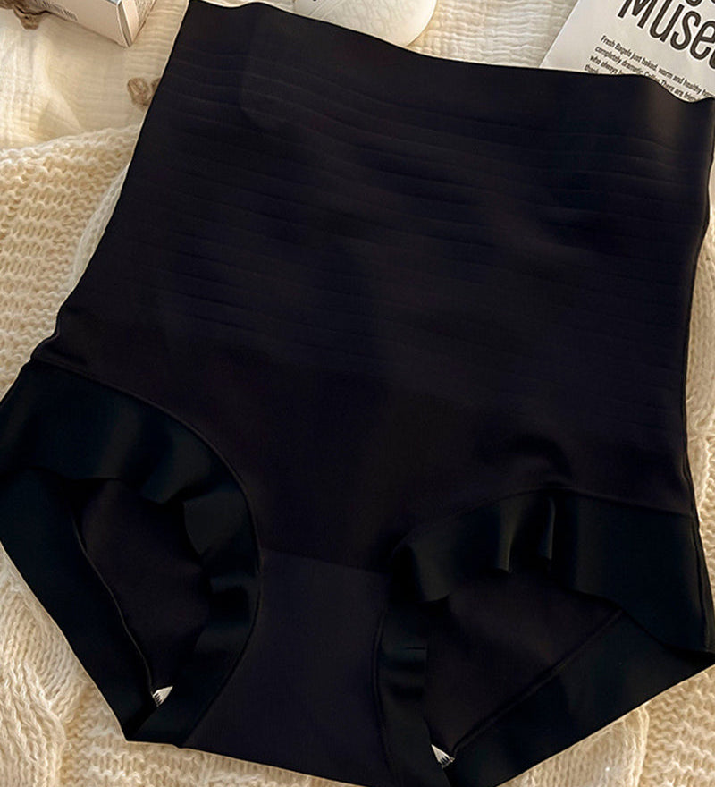 Ice Silk Seamless Tightening Waist Panties Hip Lift Breathable Shaping Briefs