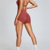 Seamless Hip-lifting Sports Yoga Shorts