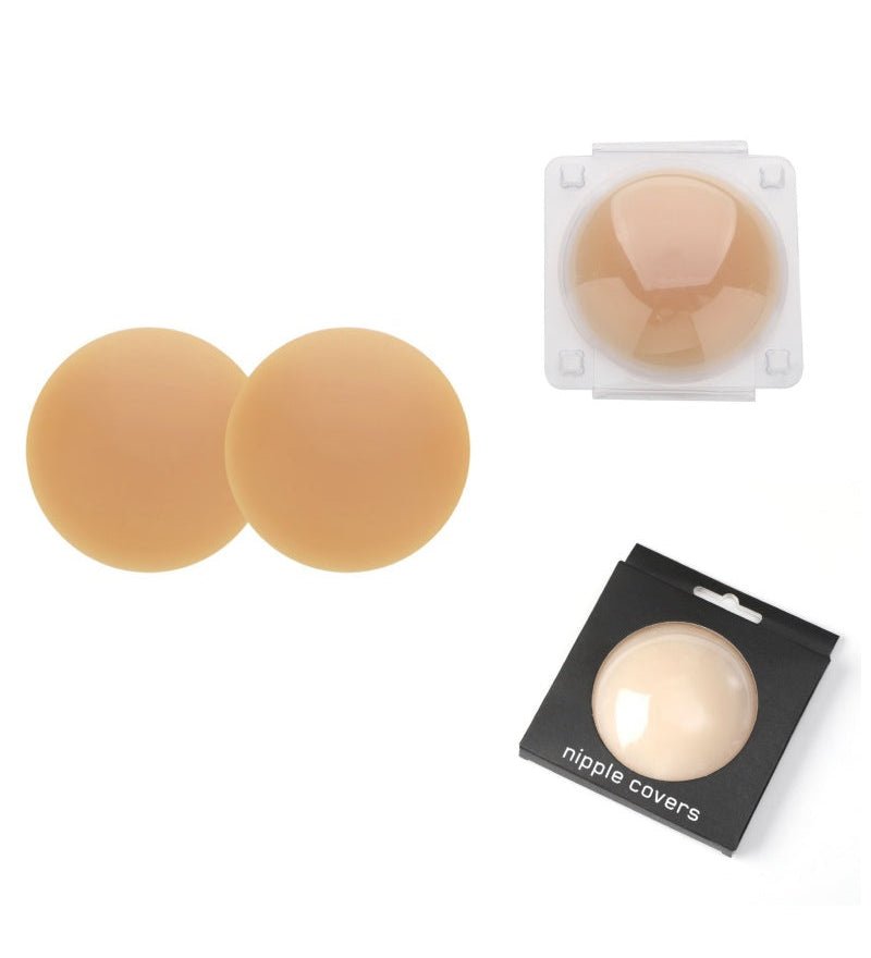 Glue Free Self Adhesive Solid Invisible Seamless Nipple Covers