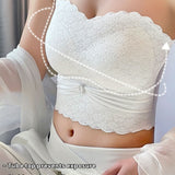 Sexy Push up Non Slip Wire Free Bra with Removable Shoulder Strap
