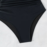 Sexy Deep V Mesh Backless One Piece Shapewear Swimsuit