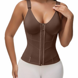 Adjustable Strap High Compression Zipper Bustier Shaper Vest
