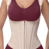 Adjustable Strap Double Compression Hourglass Zipper Waist Trainer Vest