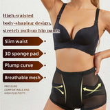 Mesh Tummy Control Butt Lift Smoothing Shaping Shorts With Sponge Pad