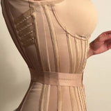 Girdles Colombianas Steel Boned Corset Top With Elastic Band