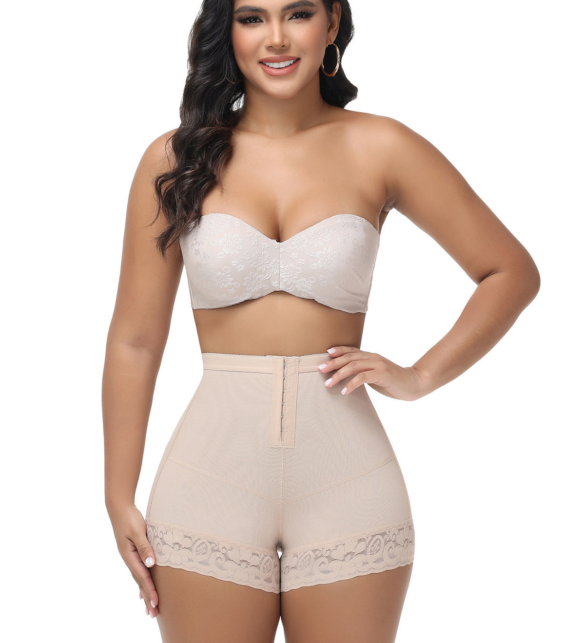 Sorelyne® High Waist Hip Lift Shorts With Front Hook Closure